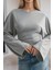 Kadın Uzun Kollu Belden Oturtmalı Bluz 1