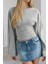Kadın Uzun Kollu Belden Oturtmalı Bluz 4