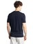 Lacivert Standart Fit Dar Kalıp Bisiklet Yaka Düz Kısa Kollu Triko Tişört 4