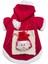 Santa's Bag Yılbaşı Köpek Kıyafeti Premium Kırmızı Polar | Kapüşonlu Noel Köpek Kostümü | Küçük Irklar Için 5
