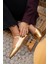 Flue Gold Kadın Tokalı Düz Babet 5