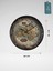 Marcellus | Metal Çark Mekanizmalı Antik Duvar Saati, Ev Saati, Ofis Saati 60 x 60 cm 2