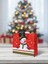 Yılbaşı Temalı Kardan Adam Desenli Hediye Çantası – Kırmızı 35X28X12 CM 1