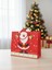 Yılbaşı Temalı Noel Baba Desenli Hediye Çantası – Kırmızı 35X28X12 CM 1