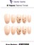 10'lu Ten Kısa Badem KBD1558 Tekrar Kullanılabilir El Yapımı Protez Takma Tırnak Ten Rengi-S 1