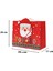 Yılbaşı Temalı Noel Baba Desenli Hediye Çantası 25X20X11 cm Kırmızı 4