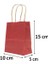 Karton Çanta Alışveriş Çantası Hediye Çantası Kırmızı 10X15 cm 12'li 2
