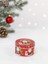 Yılbaşı Temalı Mini Yuvarlak Teneke Kutu Noel Baba Desenli Kırmızı 5 cm 1