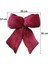 Yılbaşı Ağaç Süsü Kadife Fiyonk Elyaf Dolgulu Kurdele Dekor Süsü Bordo 26 cm 3