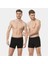 Erkek Likralı Düğmeli Boxer (2'li Paket) 135/SIYAH 1