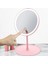Oval Şarjlı LED Işıklı Makyaj Aynası Dokunmatik LED Makyaj Ayna 90°ayarlanabilir 3 Modlu USB Şarjlı 1