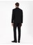 Erkek Siyah Slim Fit Ekose Yünlü Takım Elbise 50291964-VR046 5