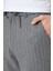 Yün Karışımlı Tapered Fit Normal Bel Düz Paça Çizgili Pantolon Erkek Pantolon 50551518 030 4