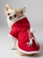 Noel Cücesi Gnome Yılbaşı Köpek Kıyafeti Noel Cücesi Gnome Kırmızı Polar | Kapüşonlu Noel Köpek Sweatshirt | Küçük Irklar Için Premium 5