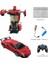 Uzaktan Kumandalı Şarjlı Robota Dönüşen Araba Işıklı 1/18 Ölçek Transformers Robota Dönüşen Oyuncak Araba 3