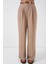 Kadın Bdart Yüksek Bel Pileli Palazzo Pantolon Bej Doğal 2