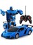 Uzaktan Kumandalı Şarjlı Robota Dönüşen Araba Işıklı 1/18 Ölçek Transformers Robota Dönüşen Oyuncak Araba 1