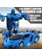 Uzaktan Kumandalı Şarjlı Robota Dönüşen Araba Işıklı 1/18 Ölçek Transformers Robota Dönüşen Oyuncak Araba 2
