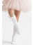 Kız Çocuk Fiyonk Detaylı Diz Altı Çorap / Beyaz AR-0090.1 1