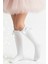 Kız Çocuk Fiyonk Detaylı Diz Altı Çorap / Beyaz AR-0090.1 4