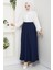Lacivert Renk Ince Fitilli Kadife Kadın Etek Beli Lastikli 38 40 42 44 46 48 Bedenlere Uyumludur. 7