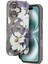 iPhone 16 Flower Series Magsafe Kapak - GRI-(5796) 4
