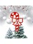 Kurdele Baston Şeker Yılbaşı Süsü 1 Adet Strafor Noel Ağaç Duvar Kapı Süsü 3