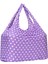 Büyük Boy Genişleyen Puantiyeli Lila Alışveriş Çantası 2