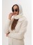 Kapüşon Detaylı Örgü Şal | Hooded Scarf Trendi 2