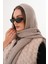 Kapüşon Detaylı Örgü Şal | Hooded Scarf Trendi 5