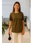 Kadın T-Shirt Soft Doku Pamuk Kumaş Basic 1