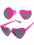 Pembe Kalp Taşlı Parti Gözlüğü 1