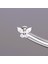 %100 G23 Titanyum Zirkon Baget Taşlı Pırlanta Model Kelebek Detay Kıkırdak Conch Tragus Piercing 1