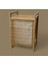 Orta Boy Ahşap Bambu Kirli Sepeti 40X35X60 4