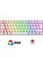 T60 Beyaz Rgb Klavye Kablolu Gaming Oyuncu Klavyesi T60 2