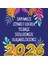 Happy New Year Geyik ve 2026 Yılbaşı Süslemeleri Yeni Yıl Vitrin,cam,duvar Sticker 6