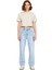 Kadın Açık Yüksek Bel Straight Fit Denim Pantolon Fonksiyonel Dayanıklı Kaliteli Konforlu Şık 1