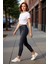 Kadın Yüksek Bel Esnek Skinny Jean Fonksiyonel Dayanıklı Kaliteli Konforlu Estetik Premium 5