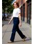 Kadın Wide Leg Comfort Esnek Denim Pantolon Fonksiyonel Dayanıklı Kaliteli Konforlu Modern 5