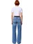 Kadın Geniş Paça Denim Pantolon Normal Bel Fonksiyonel Dayanıklı Kaliteli Konforlu Estetik 5