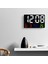 LED Dijital Duvar Saati Büyük Ekran Renkli Hd LED Ekran Sıcaklık Tarih Gün Göstergesi USB 7