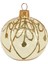 Yılbaşı Topu Sarı Desenli 6cm 1