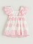Yeni Sezon Kız Bebek Çiçekli Brode Elbise 3