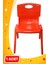 Anaokulu Kreş Çocuk Sandalyesi Kırmızı 1.kalite Kırılmaz Plastik 1 (Bir) Adet 1