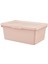 3'lü Kutu Seti Çok Amaçlı Organizer Kapaklı Kutu Seti Pudra Pembe 3