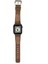Mulvxurg URG02 Apple Watch Uyumlu Deri Kordon Vigo 42-44-45MM G2 Kahve (Mulvix) 3