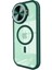 iPhone 14 Pro Max Kılıf Teleskop Lens Magsafe Silikon Kapak - Koyu YEŞIL-(5796) 1