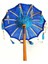 Okçu Dekoratif Bali Şemsiyesi 90 cm Mavi DVKS2020100 4