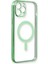 iPhone 12 Pro Kılıf Magneticsafe Lazer Silikon - Haki YEŞIL-(5796) - M516K424-R89516 2