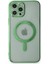 iPhone 12 Pro Kılıf Magneticsafe Lazer Silikon - Haki YEŞIL-(5796) - M516K424-R89516 3